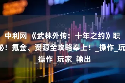 中利网 《武林外传：十年之约》职业大揭秘！氪金、资源全攻略奉上！_操作_玩家_输出